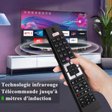 1 x RAW Customer Returns Universal remote control RC A4995 for Edenwood Telefunken Edison Digihome Medion Vestel Horizon Hitachi Finlux Hyundai RC-A4995  - RRP €21.6