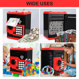 1 x RAW Customer Returns Pup Go Electronic Digital Money Box XXL Children s Safe with Code for 3 Years, ATM Saving Bank Children Safe Piggy Bank Notes Large, Birthday Gift for Boys Girls 3-12 Years Red  - RRP €23.53