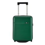 1 x RAW Customer Returns Bontour CabinOne Eurowings Vueling Volotea WizzAir hand luggage 40x30x20 cm 2 wheels trolley carry-on suitcase green, S 40x30x20cm  - RRP €65.27