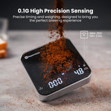 1 x RAW Customer Returns Rechargeable Mini Coffee Scale with Timer, Maestri House Espresso Scale, 2kg 0.1g Accurate Scale for Espresso and Pour Over Coffee, Portable Digital Kitchen Scale with Automatic Time Measurement - RRP €36.99