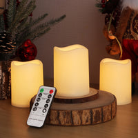 1 x RAW Customer Returns yunsheng 9 pieces flameless LED candles with remote control timer function, battery-operated LED candles flickering flame 7.5 x 10 cm , waterproof candle, indoor outdoor home decoration - RRP €27.22