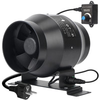 1 x RAW Customer Returns DUCTURBO Duct Fan 100mm Adjustable, 275m h Inline Duct Fan Exhaust Fan Ideal Duct Fan for Grow Tents, Ventilation and Exhaust Blower, Lightweight, Matt Black - RRP €96.89