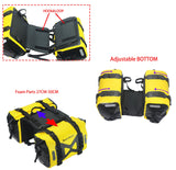 1 x RAW Customer Returns WILD Heart waterproof bag motorcycle saddle bag 50L tank bag motor side bag yellow  - RRP €127.93