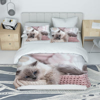 1 x RAW Customer Returns Cat Duvet Cover 200 - RRP €36.99