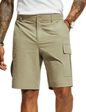 1 x Brand New PaulJones Shorts Men Cargo Shorts Men Summer Lightweight Khaki S - RRP €27.6