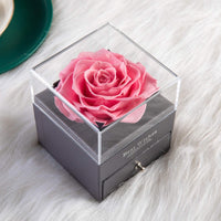 24 x Brand New Gifts for her preserved real rose drawer Eternal handmade preserved rose with necklace 100 languages gift, enchanted real rose flower for Valentine s Day Mother s Day Sweet Pink  - RRP €725.76