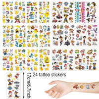 33 x Brand New GENGUTOR 24 Sheets Temporary Tattoo Set, Luminous Tattoos, Glow in the Dark Tattoo Stickers for Children s Birthday Party Favors Girls - RRP €594.0