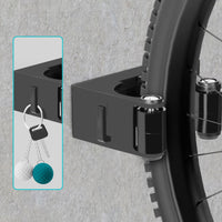 1 x RAW Customer Returns Belle Vous Bike Rack Wall - Parking Buckle for Hanging Bikes Indoor Outdoor - Wall Mount Bike, Hybrid, Road Mountain Bikes - Horizontal Vertical Mounting - RRP €13.1