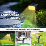 1 x RAW Customer Returns nipify solar lights for outdoors with motion detector 3 pieces warm white 3 modes solar spotlights for outdoors in the garden, IP65 waterproof solar garden lights solar lights LED solar spotlights outside path - RRP €33.77