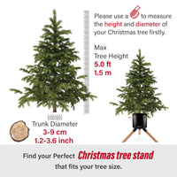 1 x RAW Customer Returns Tree Nest Christmas tree stand Christmas tree stand Christmas tree stand Christmas tree stand with water container - Cosmo Christmas tree stand for trees up to 1.5m, 3-9cm trunk black - RRP €36.86