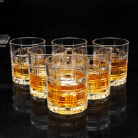 1 x Brand New KANARS Lead-free crystal whiskey glasses with luxury box, 300 ml whiskey glass for scotch, bourbon, liqueur and cocktail drinks, 6 pieces - RRP €20.4