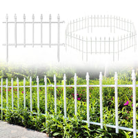 1 x RAW Customer Returns Thealyn Metal Decorative Garden Fence 57cm Wide x 45cm High 5 Panels, Total Length 2.8m Fence Panel Border Foldable Fence Landscape Fence for Flower Bed, Yard, Animal Barrier - RRP €58.33