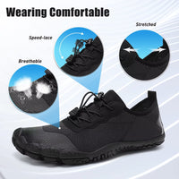 1 x RAW Customer Returns Mabove Men s Women s Barefoot Shoes Bathing Shoes Beach Shoes Swimming Shoes Water Shoes Aqua Shoes for Water Sports Outdoor Fitness Shoes Trekking Black 1924.47 EU  - RRP €23.08