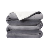 2 x Brand New VOTOWN HOME Cuddly Blanket Fluffy XXL Blanket 220x240 cm, Thick and Warm Sherpa Blanket, Oeko-TEX Certified Soft Fleece Blanket for Sofa Bed, Dark Gray - RRP €59.78