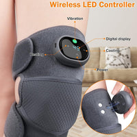 1 x RAW Customer Returns Knee Massager Knee Warmer 3 IN 1, Knee Shoulder Elbow Brace with 5 Heating and 3 Massage, Wireless Heated Knee Brace Rechargeable Adjustable Size for Pain Relief Gifts - RRP €33.23