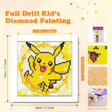 3 x Brand New NAIMOER Animals Diamond Painting Kits with Frame, Framed Cartoon Diamond Painting for Kids Adults, 5D Cartoon Diamond Painting Adults Mosaic Craft for Home Decor 8x8inch - RRP €61.2