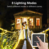 5 x RAW Customer Returns  2 Pack , Bitjam 14M 120LED Solar String Lights Outdoor 8 Modes Fairy String Lights Waterproof Copper Wire Decorative Fairy Lights for Garden, Yard, Party, Warm White - RRP €84.95