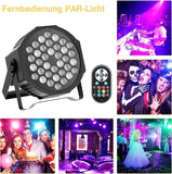 4 x RAW Customer Returns U King RGB LED Par Spotlight, 36 LED Stage Light Party Light DMX512 with Remote Control, Disco Light Spotlight Lighting Moving Head for Stage DJ Party Show Bar Halloween Christmas - RRP €101.96