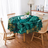 1 x RAW Customer Returns RESPRO Round Tablecloth 150cm Outdoor Tablecloth, Hawaii Waterproof Tablecloth Washable and Wipeable Country Style Antifouling Camping Tablecloth is Suitable for Dining Table, Coffee Table, Garden Table - RRP €15.12