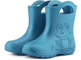 2 x RAW Customer Returns Ladeheid Eva lightweight children s rubber boots for boys and girls rain shoes LA-CA-01 metallic blue, 26 27 EU  - RRP €38.3