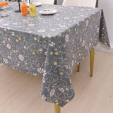 11 x Brand New tygryskr Plasticized Tablecloth Tablecloths Stain-Resistant Waterproof Table Cover 137 x 200 cm, Grey  - RRP €232.43