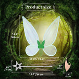 2 x Brand New Orgoue Fairy Wings, Tinkerbell Costume Fairy Wings Tinkerbell Wings for Adults Women Children, Fairy Wings with Elf Ears and Fairy Wand for Halloween Costume Carnival Costume Dress Party - RRP €23.38