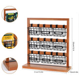 3 x Brand New QILICZ tea box tea bag organizer, tea box with 9 removable metal compartments tea holder, vertical and wall-mounted tea storage - tea bag box for tea bags, sugar, coffee capsules - RRP €81.21