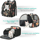 1 x Brand New UtoteBag Dog Backpack Foldable Cat Backpack Breathable Transport Box Cat Dog Cat Transport Box Pet Backpack with Two Cat Food Bowls, Two Cat Food Bags, Net Window, 8KG, Gray  - RRP €59.99