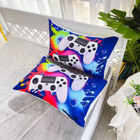 1 x RAW Customer Returns HOTRCR Game Theme Pattern Bedding Set Kids Game Console Comforter Cover Gampad Video Games Bedspreads Game Machine Bedroom Decor Bedding 135 200cm DEL40 - RRP €37.3