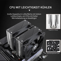 1 x RAW Customer Returns Thermalright Phantom Spirit 120 CPU cooler, dual TL-C12B V2 PWM fans, 7 heat pipes cooling, with 1500RPM speed, for AMD AM4 AM5 Intel 1700 1150 1151 1200 2011, PC heatsink - RRP €41.64