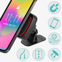 1 x RAW Customer Returns BELLE VOUS Magnet Car Mobile Holder - 360 Degree Rotating Dashboard Holder with Strong Magnet for Most Mobile Phones - RRP €10.2