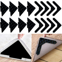 4 x Brand New ANBOO 16pcs carpet anti-slip underlay, anti-slip mat for carpet adhesive pads, carpet stopper carpet anti-slip pads, washable non-slip mat carpet for hard floors hardwood floors triangle, L shape  - RRP €81.6