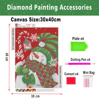 15 x Brand New Pykaqil 4 Pieces Diamond Painting Christmas, 5D Diamond Painting, Complete Diamond Painting Kit, for Home Walls Decorative Christmas Diamond Painting 30x40 cm 12x16 in  - RRP €342.0