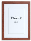 1 x RAW Customer Returns VictoR picture frame Dix 21x30 cm A4 in brown - modern wooden frame with shatter-proof acrylic glass - picture frame 21x30 wood - picture frame a4 brown - picture frame wood - RRP €18.35