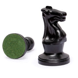 1 x RAW Customer Returns Yellow Mountain Imports Regular Roll-Up Staunton Tournament Chess Set 20 with Travel Bag, 2 Extra Queens and Weighted Chess Pieces - Black - RRP €43.98