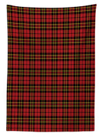 1 x RAW Customer Returns ABAKUHAUS Checked tablecloth, Old Celtic British, easy care, washable, dirt-repellent and with clear colors, high-quality print, 140 x 240 cm, black yellow - RRP €25.16