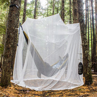 1 x RAW Customer Returns MEKKAPRO Ultra Large Bed Mosquito Net with Carry Bag Mosquito Net Fabric with 2 Openings Mosquito Net for Bed, Camping, Outdoor, Travel Mosquito Net with Hanging Kit Mosquito Net Canopy - RRP €20.16