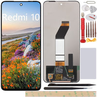 1 x RAW Customer Returns YHX-OU 6.50 inch for Xiaomi Redmi 10 LCD Display Touch Digitizer Set Screen Replacement with Installation Tool Black  - RRP €40.69