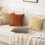 4 x Brand New MIULEE Set of 2 40 x 60 cm Corduroy Cushion Covers Modern Cushion Covers Decorative Sofa Cushions Throw Pillows Soft Decorative Cushion Cover for Living Room Sofa Bedroom Boho Decor Beige-yellow - RRP €91.96