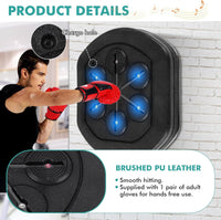 1 x RAW Customer Returns YJINGRUI Music Boxing Machine boxing machine smart Music Boxing Machine Wall Target Boxing Mat reactionary boxing training for children and adults sports equipment at home - RRP €178.73