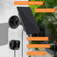 1 x RAW Customer Returns Solar Panel for Blink Camera Outdoor, 2W Blink Camera Solar Panel Compatible with Blink Outdoor, Blink XT2 XT Camera SimpliSafe Camera Not Included , IP66 Blink Outdoor 3rd Gen with Rubber Plug 1 Pack  - RRP €21.34