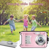 1 x RAW Customer Returns Underwater Camera Waterproof Camera 10FT 1080P Full HD 30MP Underwater Camera Kids 16X Digital Zoom Anti Shake Digital Camera Pink  - RRP €70.4