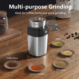 1 x RAW Customer Returns OMISOON Electric Coffee Grinder 200W, Electric Coffee Grinder with Removable Stainless Steel Containers, 70g Capacity, for Coffee Beans, Spices, Cereals, Pepper, Nuts - RRP €24.78