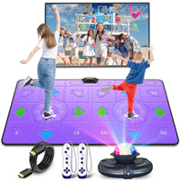 1 x RAW Customer Returns FWFX Electronic Dance Mats - Wireless Music Dance Pad Game for Kids and Adults, Family Dance Games Christmas Birthday Gifts for Boys Girls Purple  - RRP €200.87