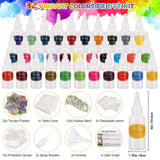 1 x RAW Customer Returns TopDirect 32 Colors Tie Dye Kit, Non-Toxic Permanent Fabric Tie Dye with Tie Dye Powders, Squeeze Bottles, Rubber Bands and Gloves for Kids and Adults DIY - RRP €25.99