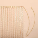 1 x RAW Customer Returns CHIC DIARY Glitter Rhinestone Belt Body Chain Fringe Skirt Chain Belt Waist Chain Decorative Rhinestone Hip Chain Silver Gold - RRP €30.24