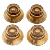 1 x RAW Customer Returns Musiclily Pro Imperial Inch Guitar Knobs Hat Shape Potentiometer Knobs Top Hat Knobs for USA Les Paul Style Electric Guitar, Gold Set of 4  - RRP €12.55