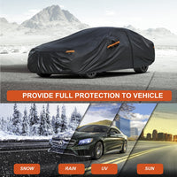 1 x RAW Customer Returns Car Cover, Kayme Waterproof Car Cover, Compatible with 2004-2024 BMW 1 Series E87 E81 F20 F21 F40 , Anti UV Windproof Dustproof 7 Layer with Zipper. - RRP €76.96