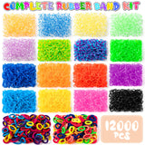 1 x RAW Customer Returns Sundaymot Bracelet Elastics, 16000 Colorful Bracelet Elastics Loom Bands Kit, DIY Girls Rubber Elastics Bracelet Knitting Making Bracelets Beads Toy Gift - RRP €28.84