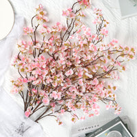 1 x RAW Customer Returns Dremisland 4pcs Artificial Cherry Blossom Branches Pink Peach Flowers 100cm Fake Artificial Flowers Bulk Spring Silk Flowers Plants Bundle Long Stems for Wedding Party Table Vase Decor - RRP €26.06